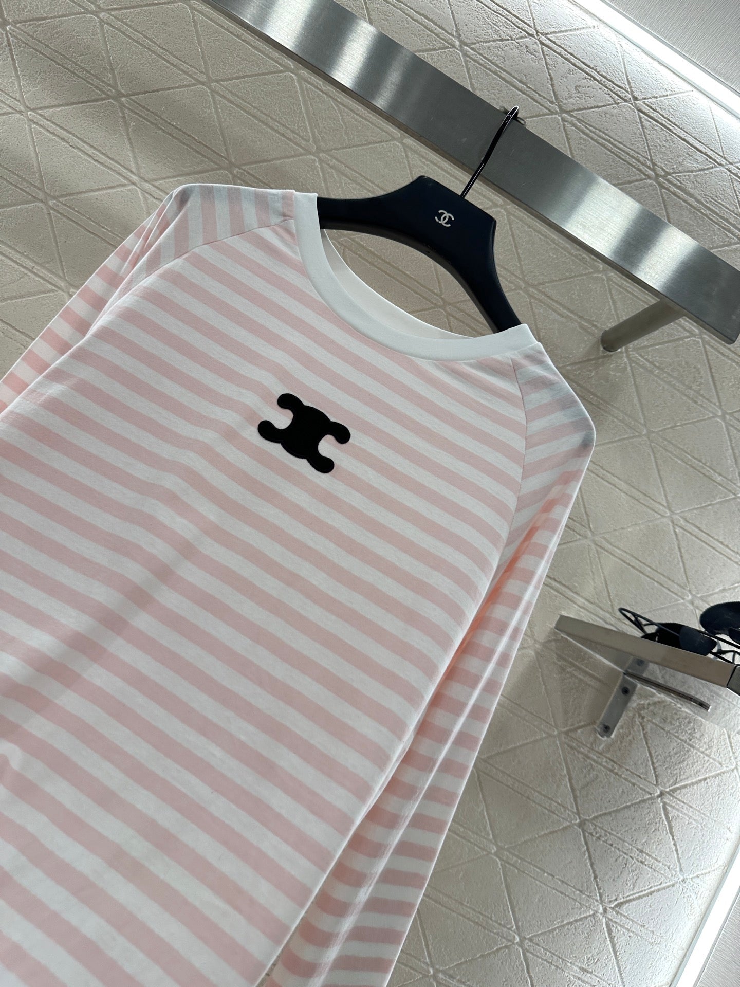 25fw new round neck striped long sleeves